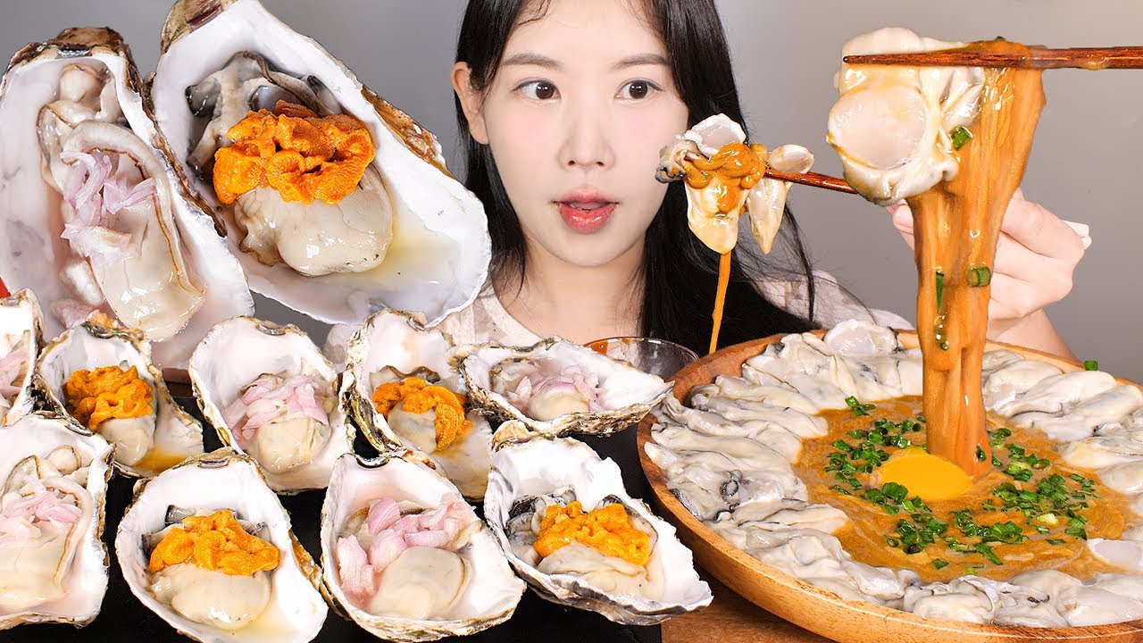 그 시즌이 왔다🦪✨ 생굴 삼배체굴 성게 해삼내장 먹방 [eating show] mukbang korean food