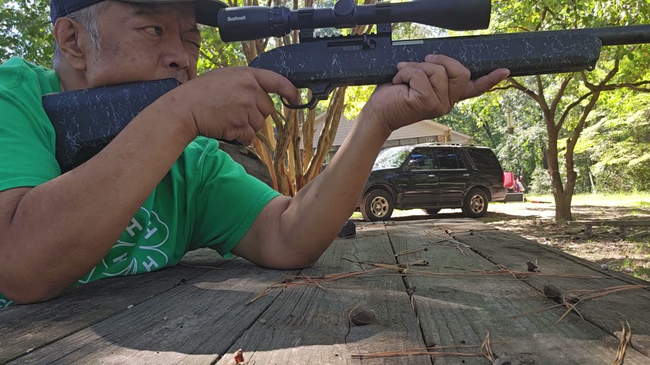Ruger 10/22 carbon fiber with sparrow 22 can