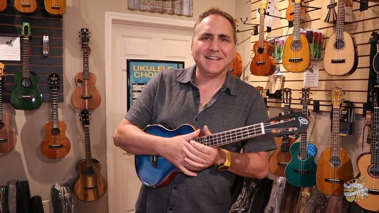 Ortega TourPlayer Blue Flame Maple Tenor Ukulele Demo by UKE Republic