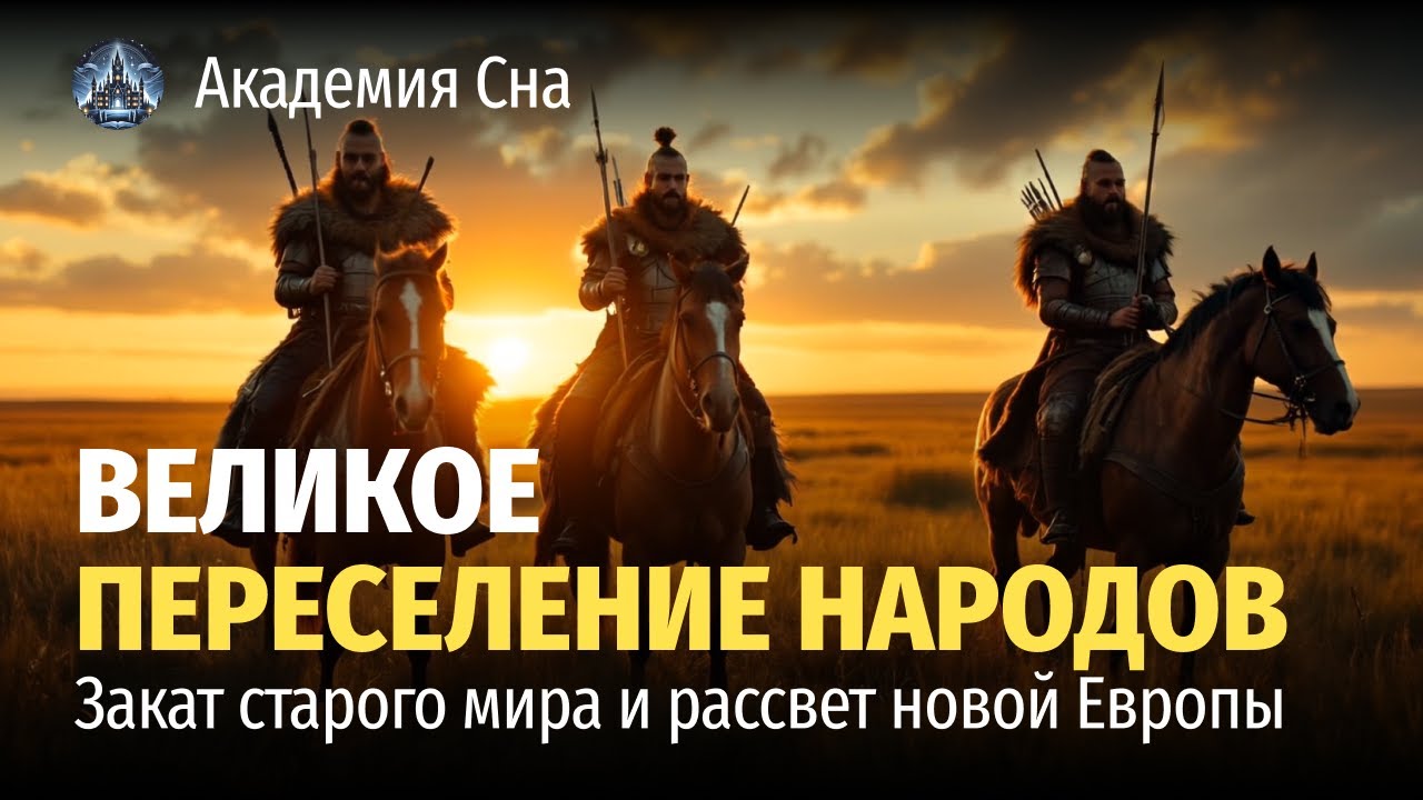 🏇 Великое переселение народов: закат старого мира и рассвет новой Европы 🌙 Лекция для сна