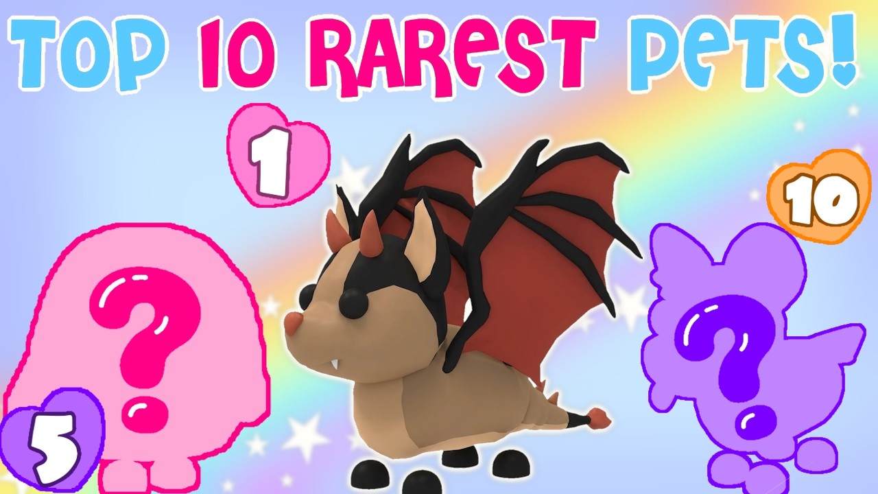 Top 10 RAREST Pets in Adopt Me! | Roblox | Riivv3r