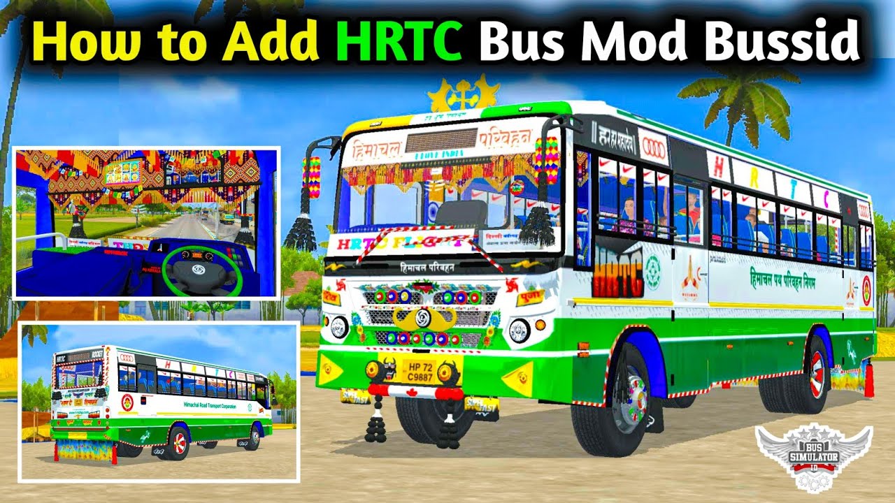 How to add HRTC Bus Mod in Bus Simulator Indonesia | Bussid Ashok Leyland Bs-6 Bus Mod | 2025