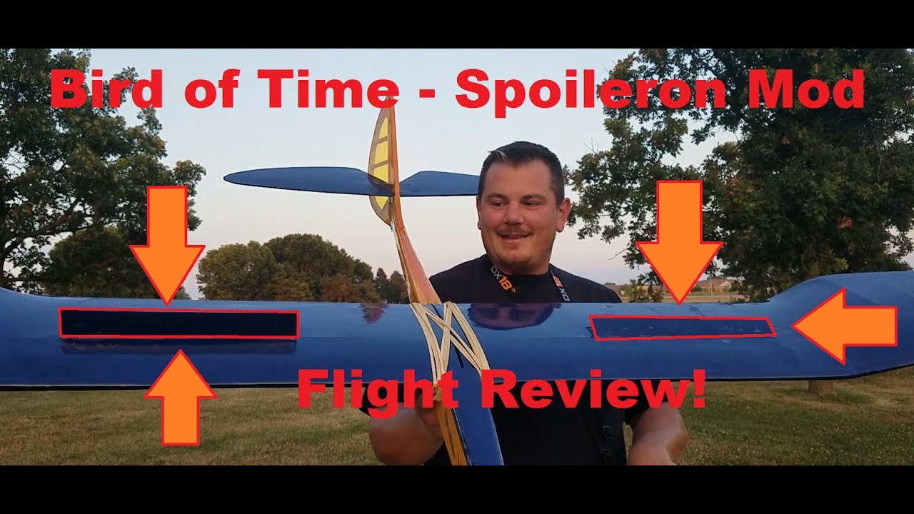 Dynaflite - Bird of Time - Spoileron Mod - Flight Review!!!