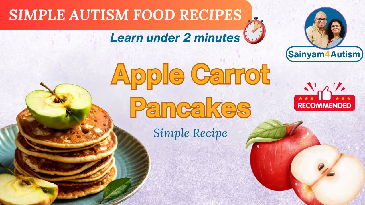 Apple Carrot Pancakes | Brain-Boosting Breakfast for Kids 🧠AutismDiet 