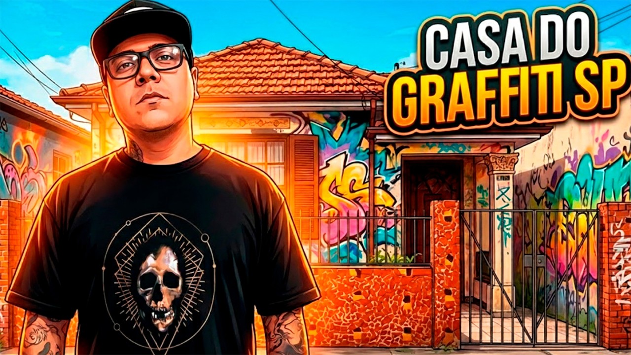 A CASA 99% GRAFITADA DE SÃO PAULO! (Por dentro da Casa do Grafite)