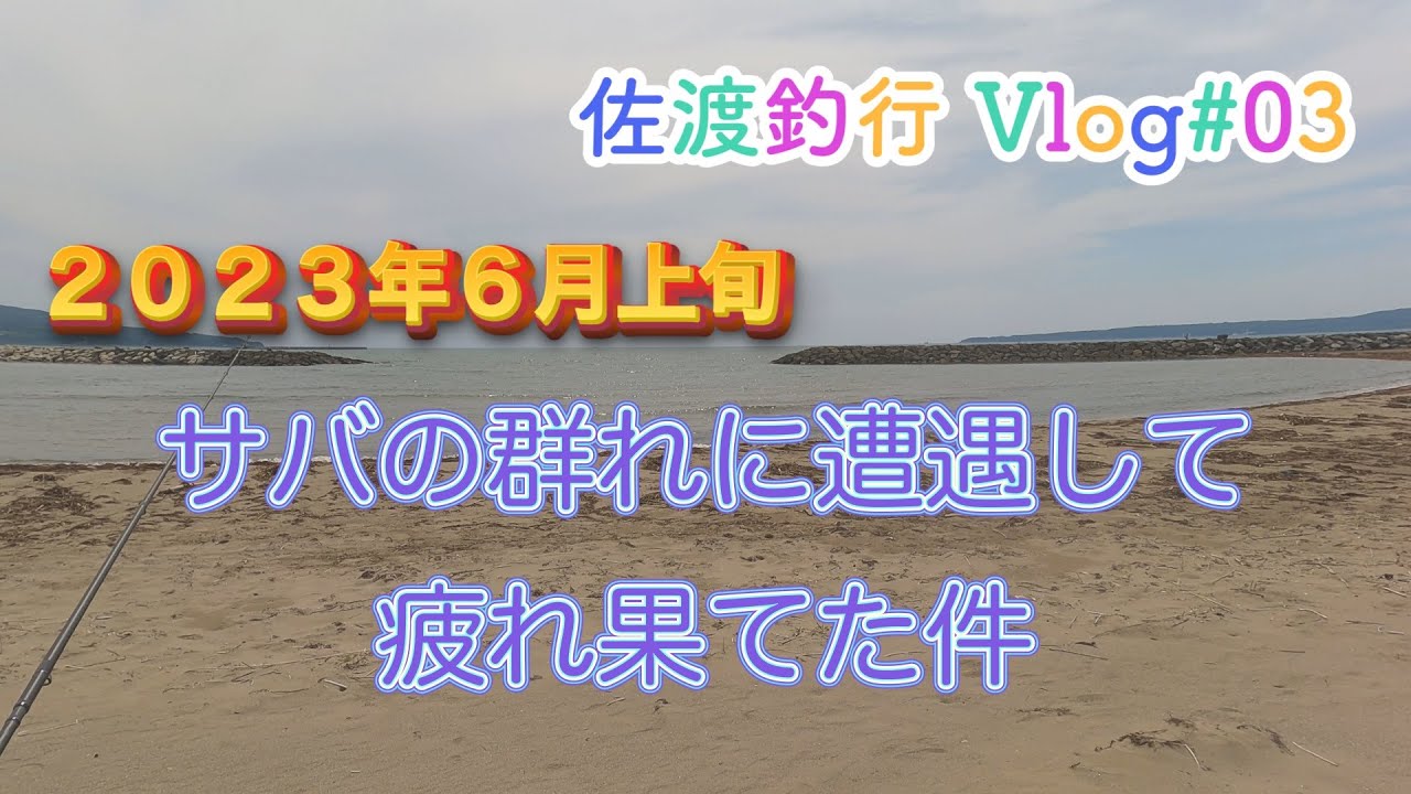佐渡釣行Vlog#03 2023年6月上旬 サバの群れに遭遇して疲れ果てた件