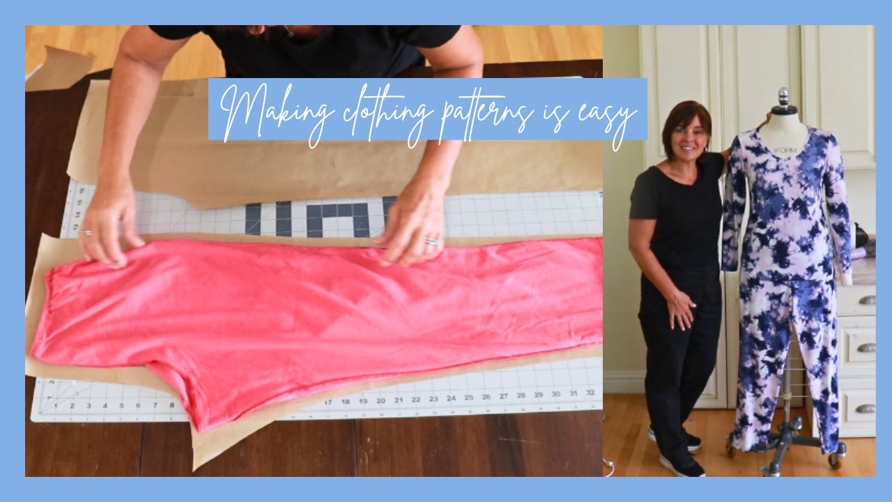 DIY Copy Old Clothes Top & Bottom & Make a Paper Pattern