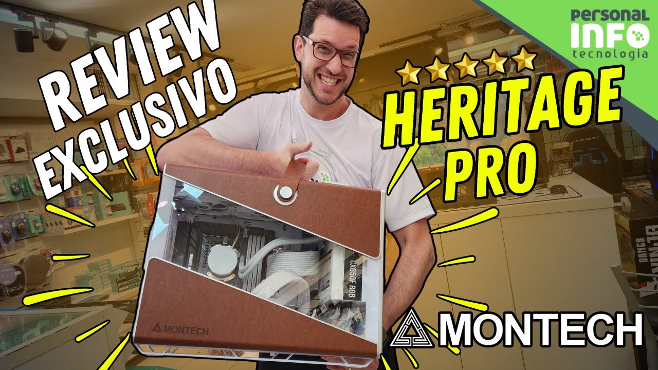 Gabinete em COURO? Montech HERITAGE Surpreende com LUXO e DESEMPENHO