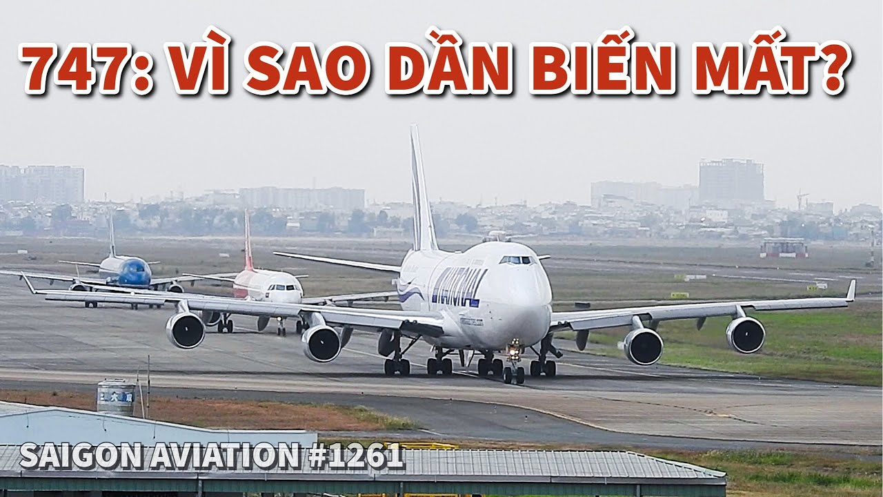 Sức mạnh kinh ngạc của Boeing 747 khi đi rỗng: Chạy đà cực ngắn tại đường băng 25L Tân Sơn Nhất