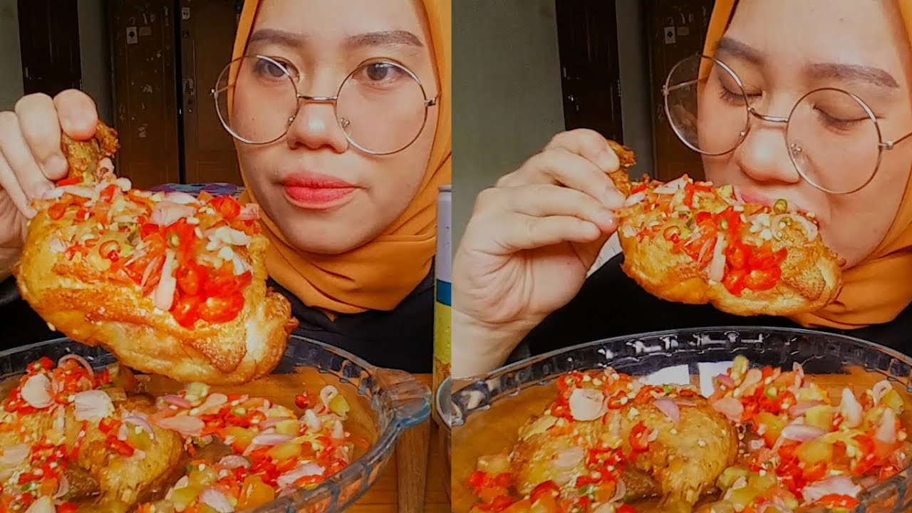 MUKBANG AYAM GORENG SAMBAL MATAH