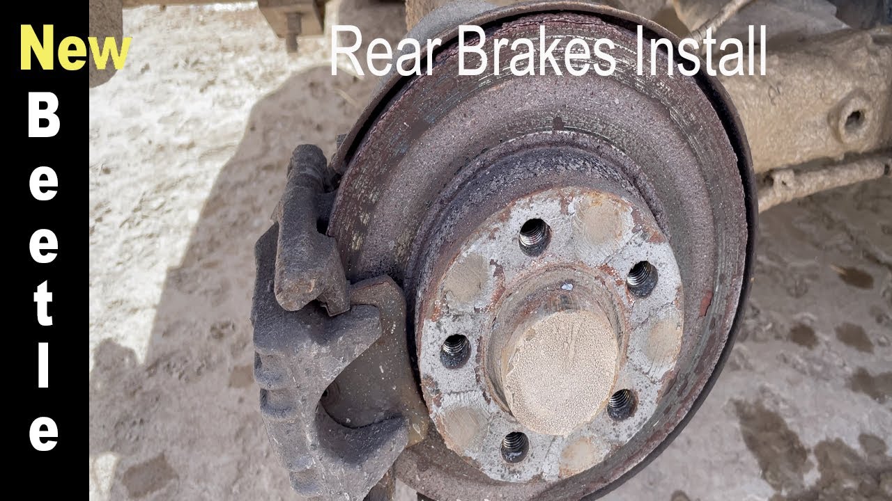 New Beetle Rear Brakes 2001 Replacing rotors and pads.  4K