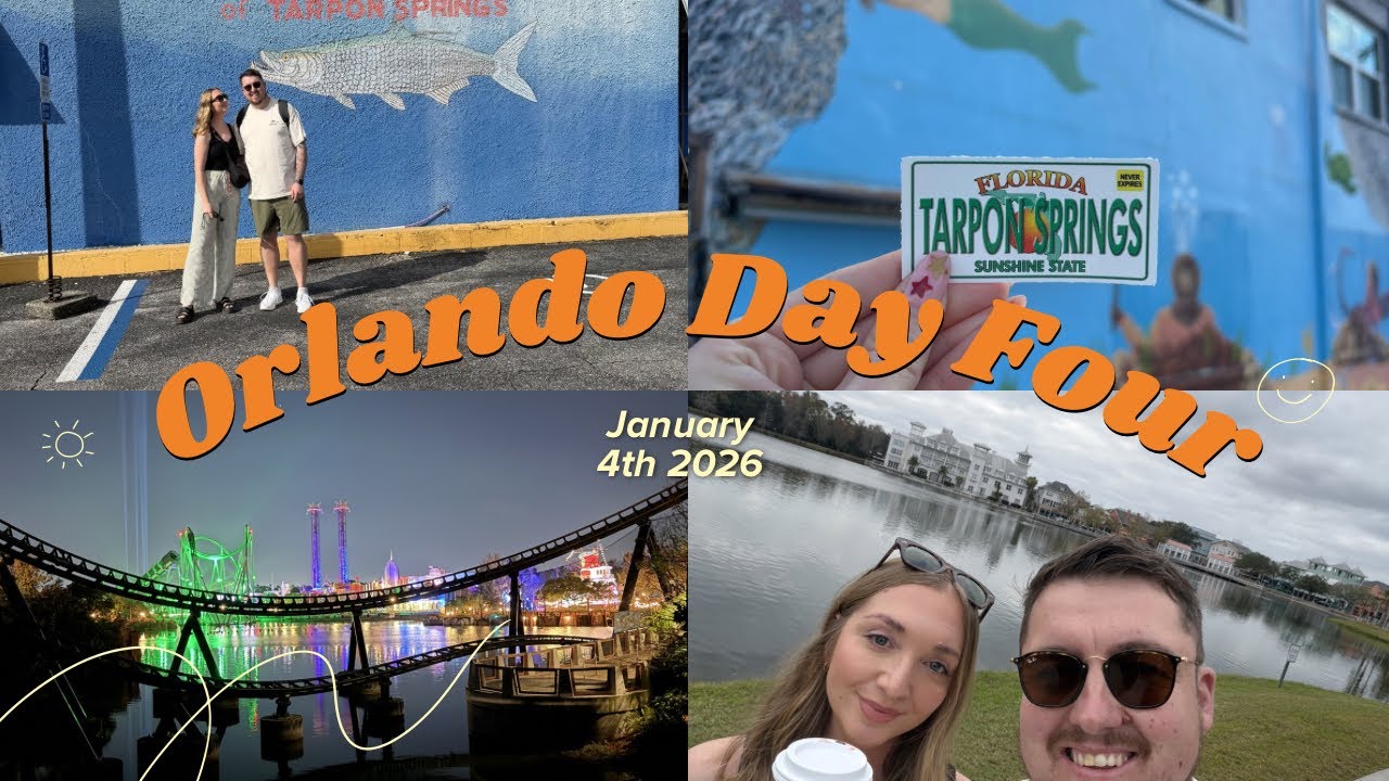 ORLANDO DAY FOUR VLOG | Tarpon Springs, a hidden gem? 🇬🇷 | Celebration | Universal Studios 🎢