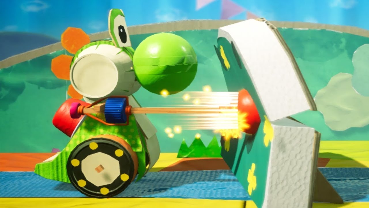 Yoshi's Crafted World - 100% Walkthrough - Go-Go Yoshi - Front & Flip Side