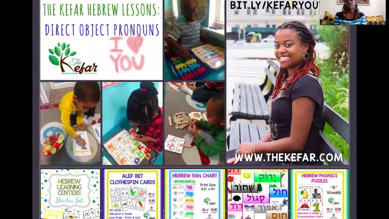 Learn DIRECT OBJECT PRONOUNS in HEBREW   The Kefar Hebrew Lessons