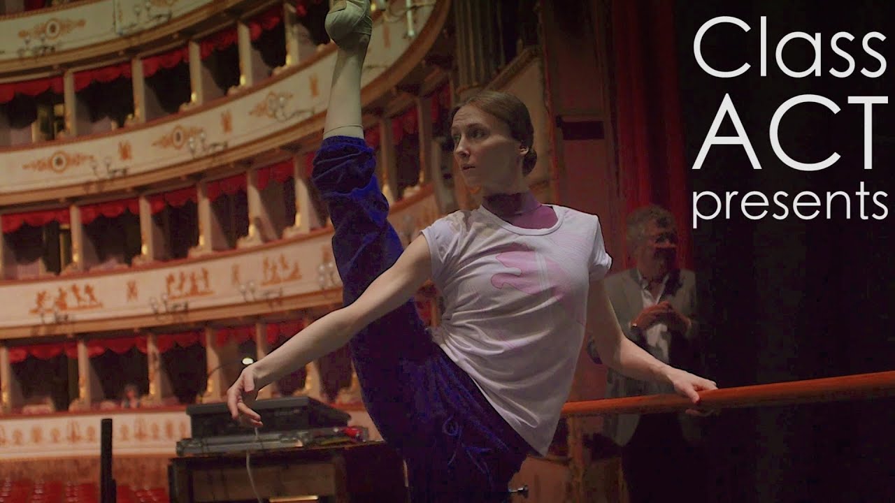 Svetlana Zakharova - Stretching & Warm-up in Italy