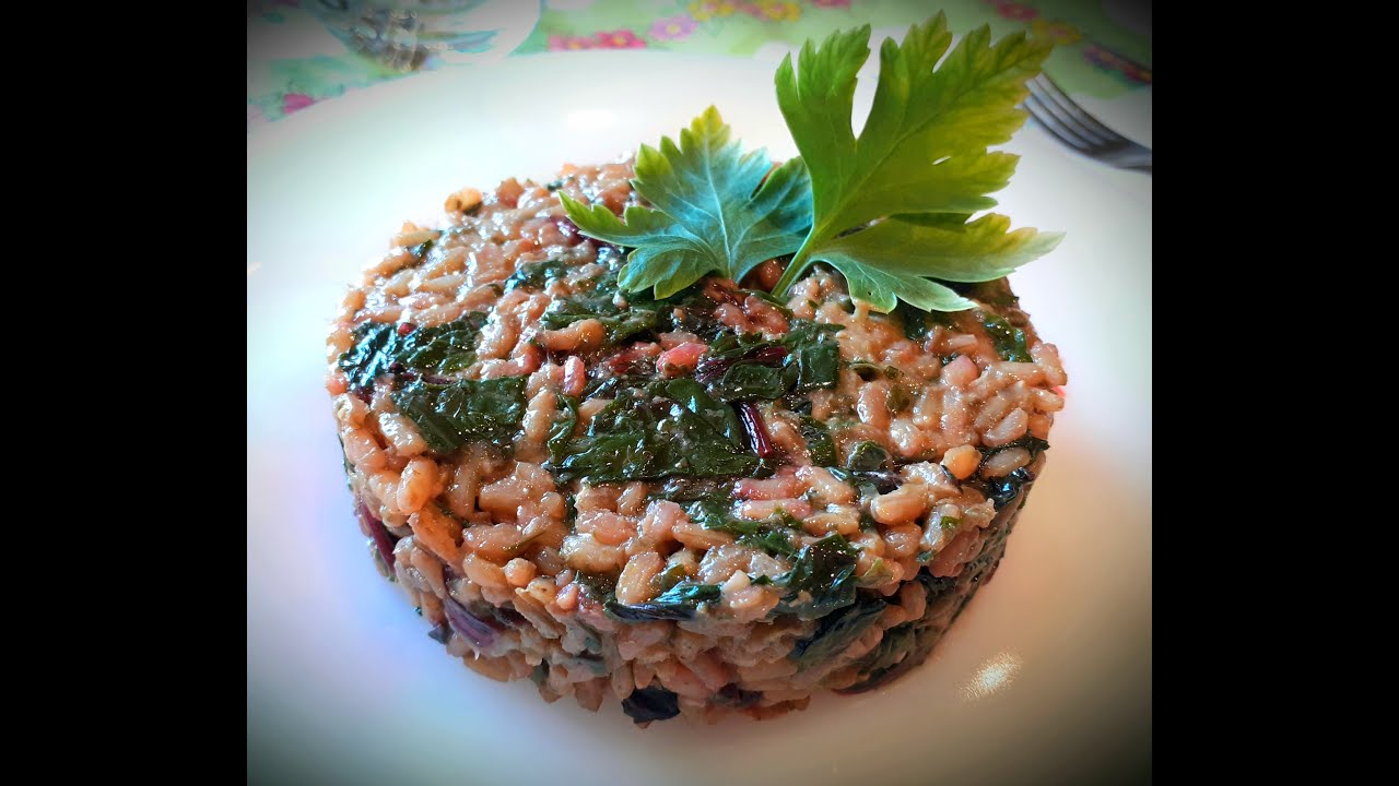 RISOTTO CON FOGLIE DI BARBABIETOLA