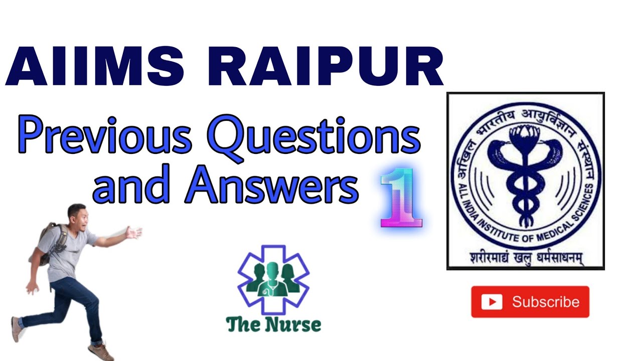 AIIMS Raipur Nursing Exam Previous Question Paper || Part 1|| #thenurse