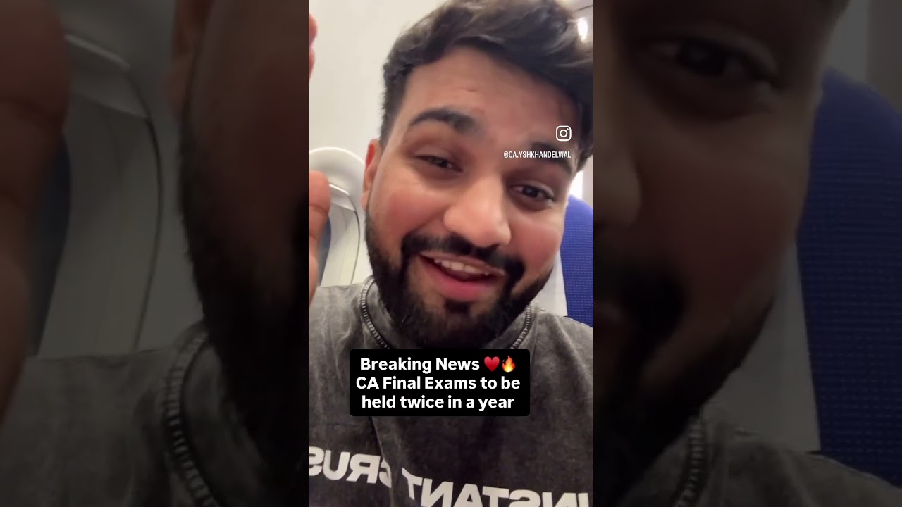 #cafinal #shorts #news #icai #cafinalist CA Final Exams twice now