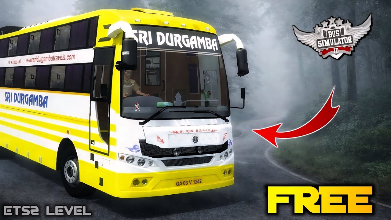 Скачать SRI DURGAMBA DAMODAR BS6 AC SLEEPER BUS MOD | АВТОБУСНЫЙ СИМУЛЯТОР ИНДОНЕЗИЯ | БУССИД #bu...