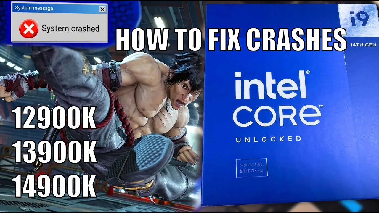 Как исправить сбой Intel i9 13900k 14900k i7 14700k 13700k