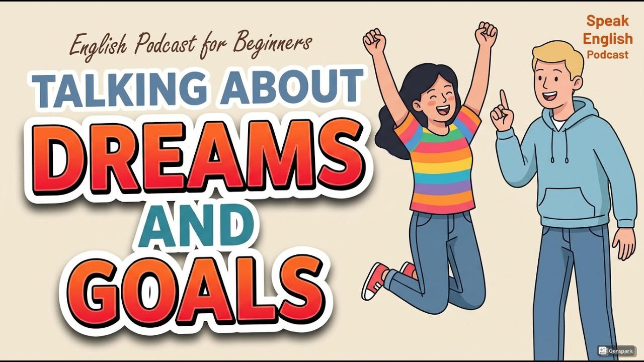 English Podcast For Easy English in Daily Life | Learn English Fast | Talk About Dreams and Goals