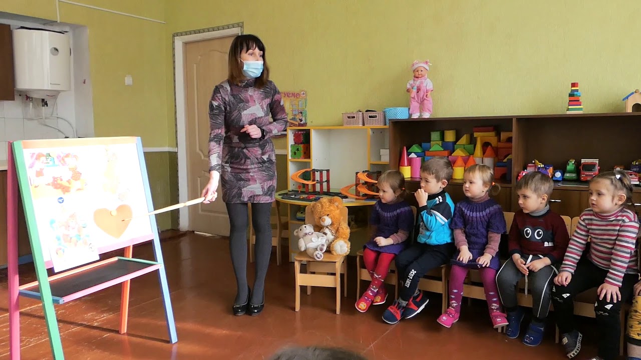 Заняття з розвитку мовлення: заучування вірша А. Барто «Ведмедик».Конспект заняття