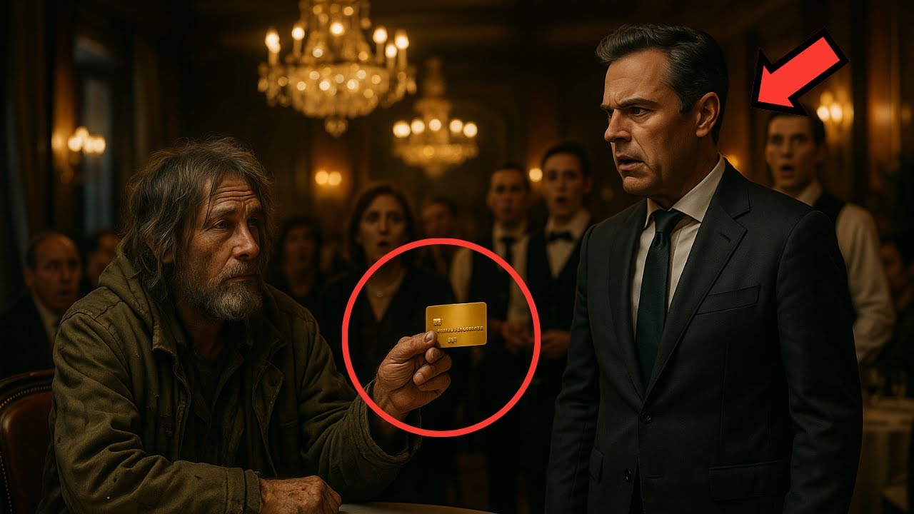 Proprietarul restaurantului a râs de un om al străzii—dar a amuțit când el  plătit cu un card de aur