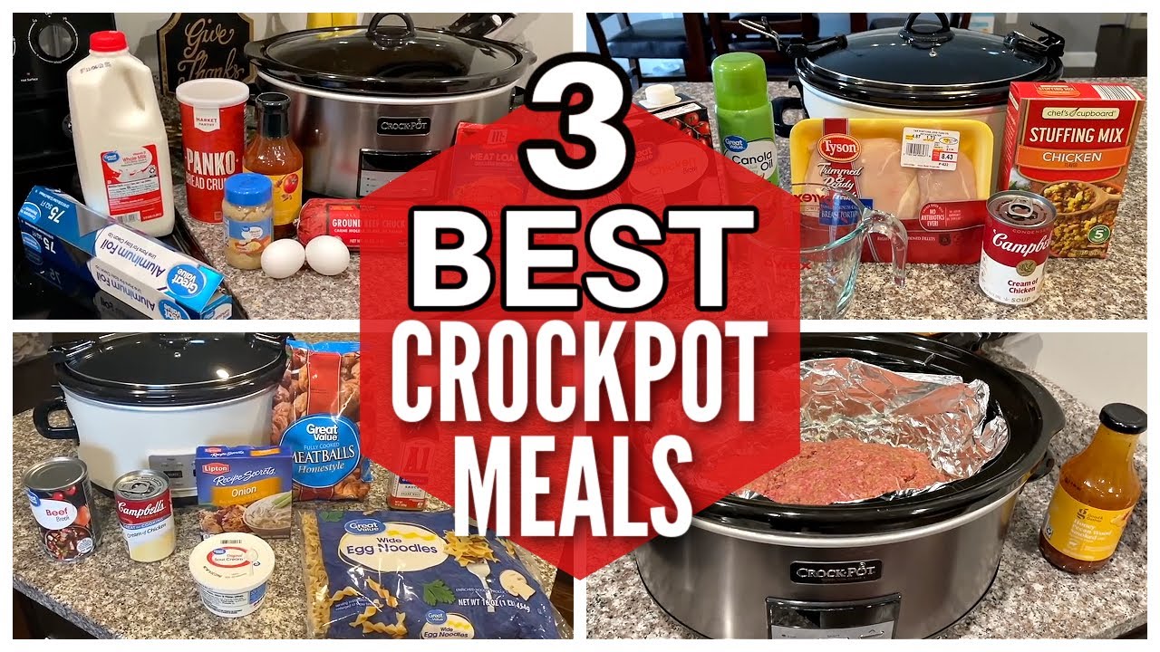 3 BEST Dump and Go Crockpot Recipes | Easy Slow Cooker Dinners