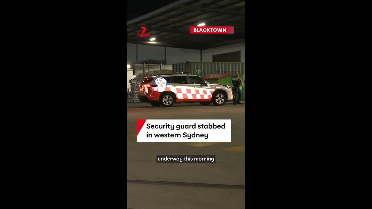 Security guard stabbed at Blacktown in Sydney's west