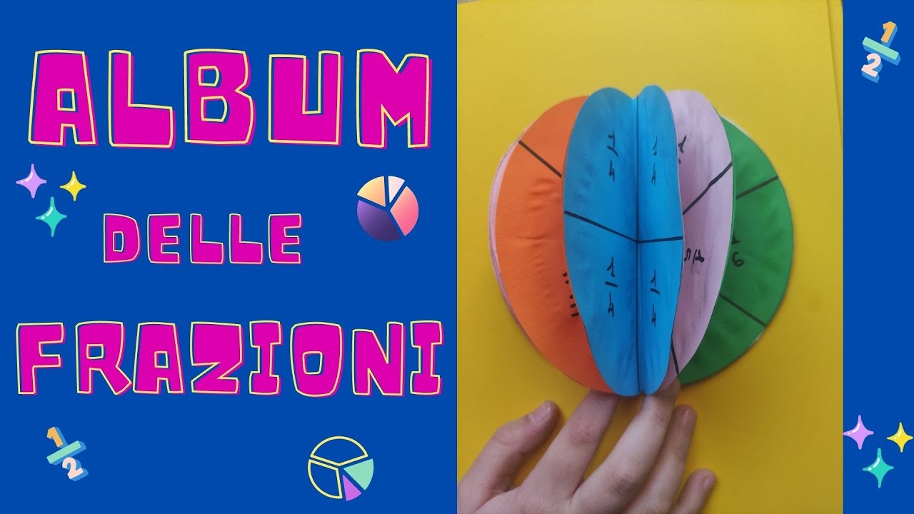 Le frazioni: tutorial per realizzare un album per bambini -#frazioni -#scuolaprimaria