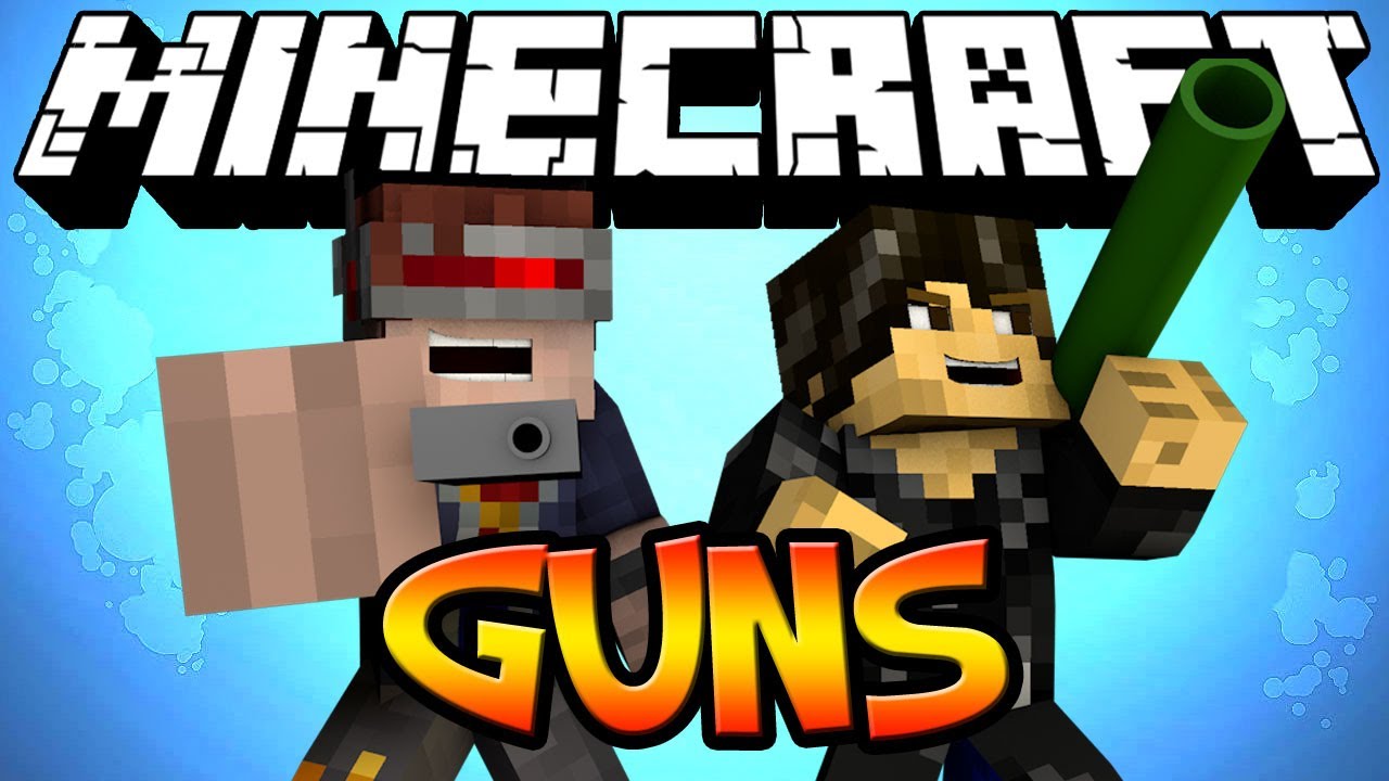 Minecraft Mod Showcase : WWII GUNS, EXPLOSIVES, CROSSBOW Mod (FLANS MOD WEAPONS)