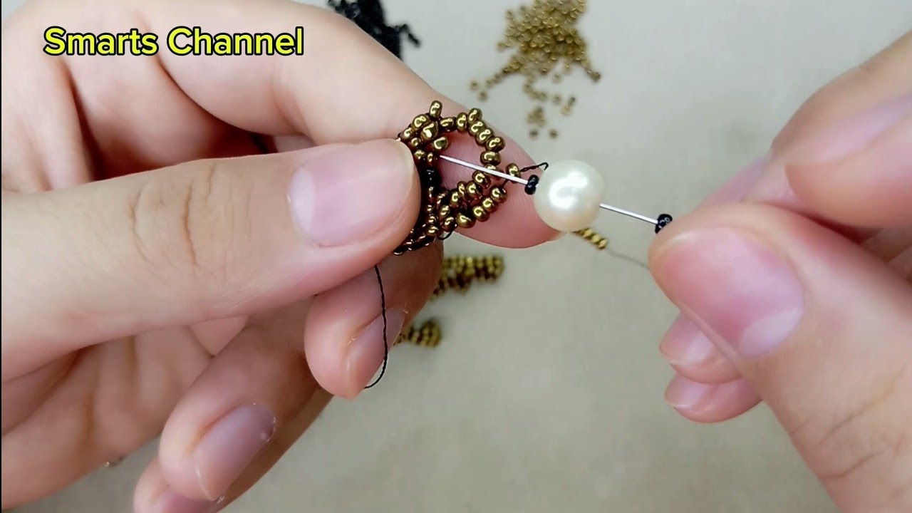 Drop Beaded Necklace Making | New model Beaded Necklace Design #necklace #necklaces #jewellery