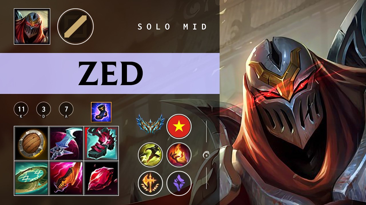 Zed Mid vs Gwen - VN Challenger Patch 26.05
