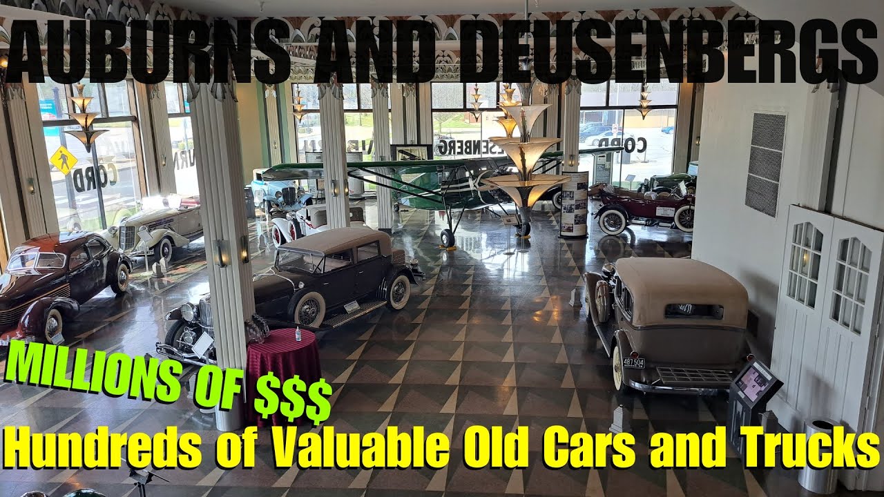 Touring the GIANT Old Car Auburn Cord Duesenberg Automobile Museum