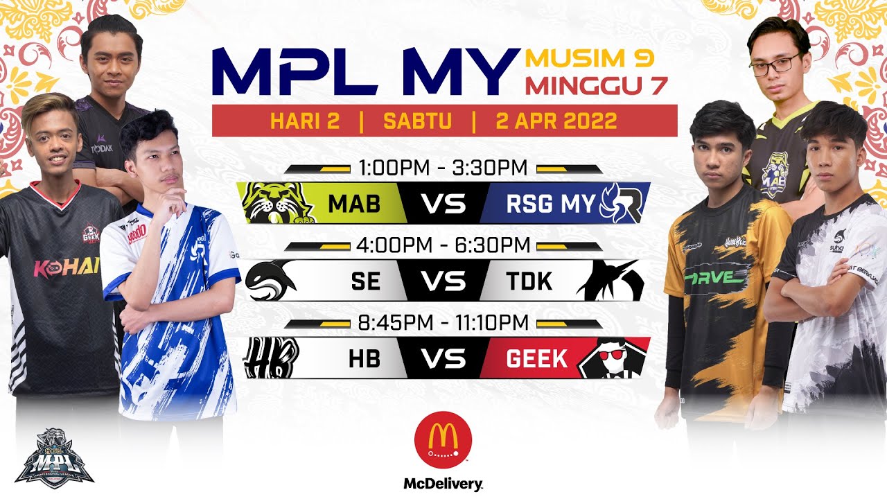 (LIVE NOW) MPL-MY Musim 9 W7 Hari 2 | Dipersembahkan oleh McDelivery