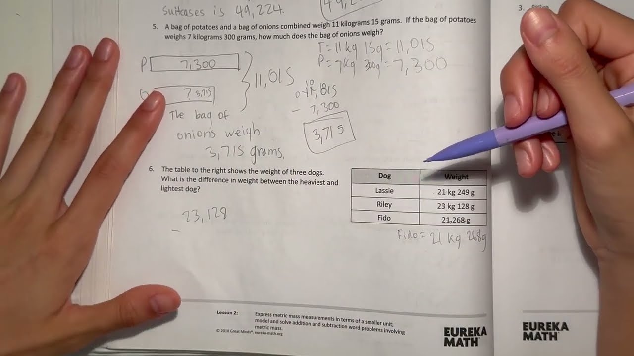 Eureka Math Grade 4 Module 2 Lesson 2 Homework (Succeed) | Math With Aubrey