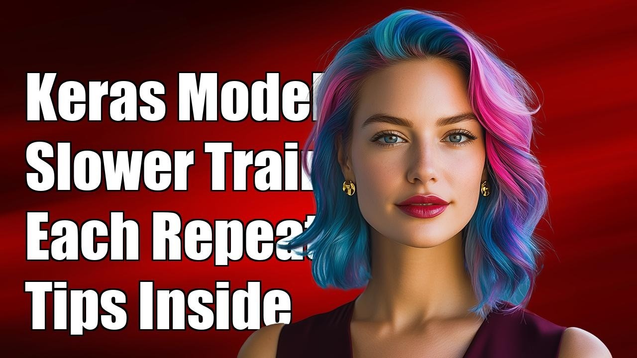 Training of keras model get's slower after each repetition