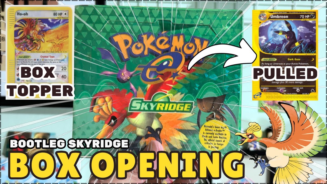 【POKEMON TCG】FAKE VINTAGE SKYRIDGE BOOSTER BOX OPENING! THE BEST SET EVER FROM E SERIES ERA? PART 2