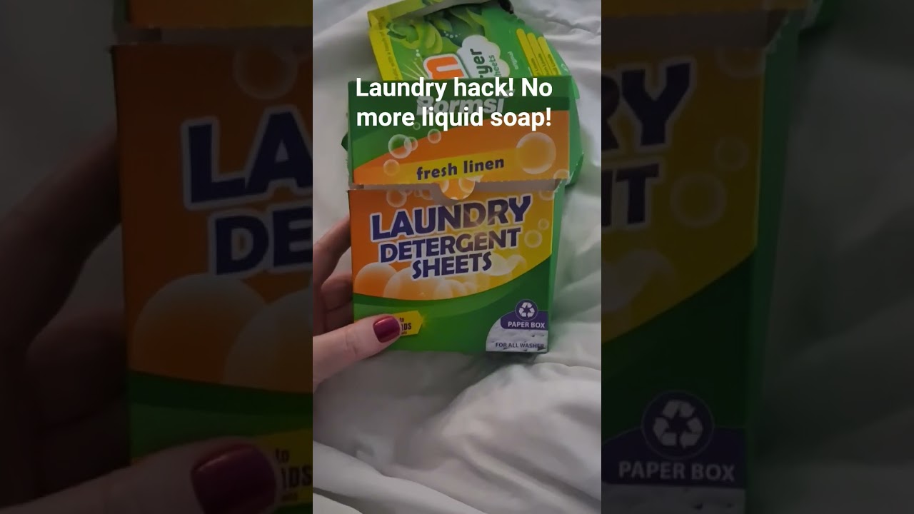 Laundry hack! No more liquid soap! 