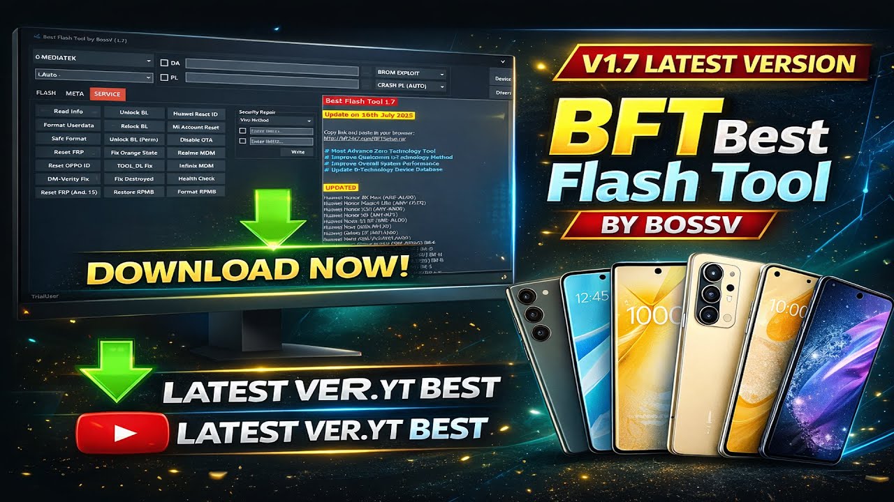 BFT Best Flash Tool от BossV: скачать версию 1.7 (последние версии).