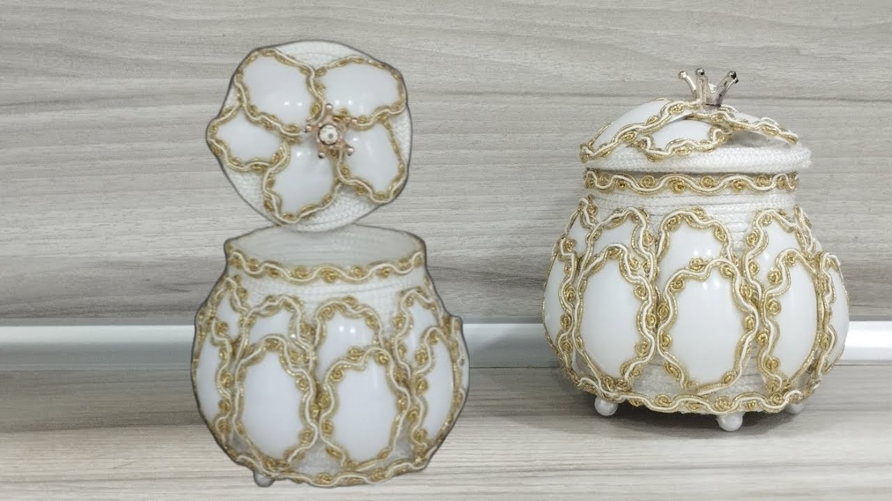 Шкатулка своими руками из пластиковых ложек/DIY box made from plastic spoons