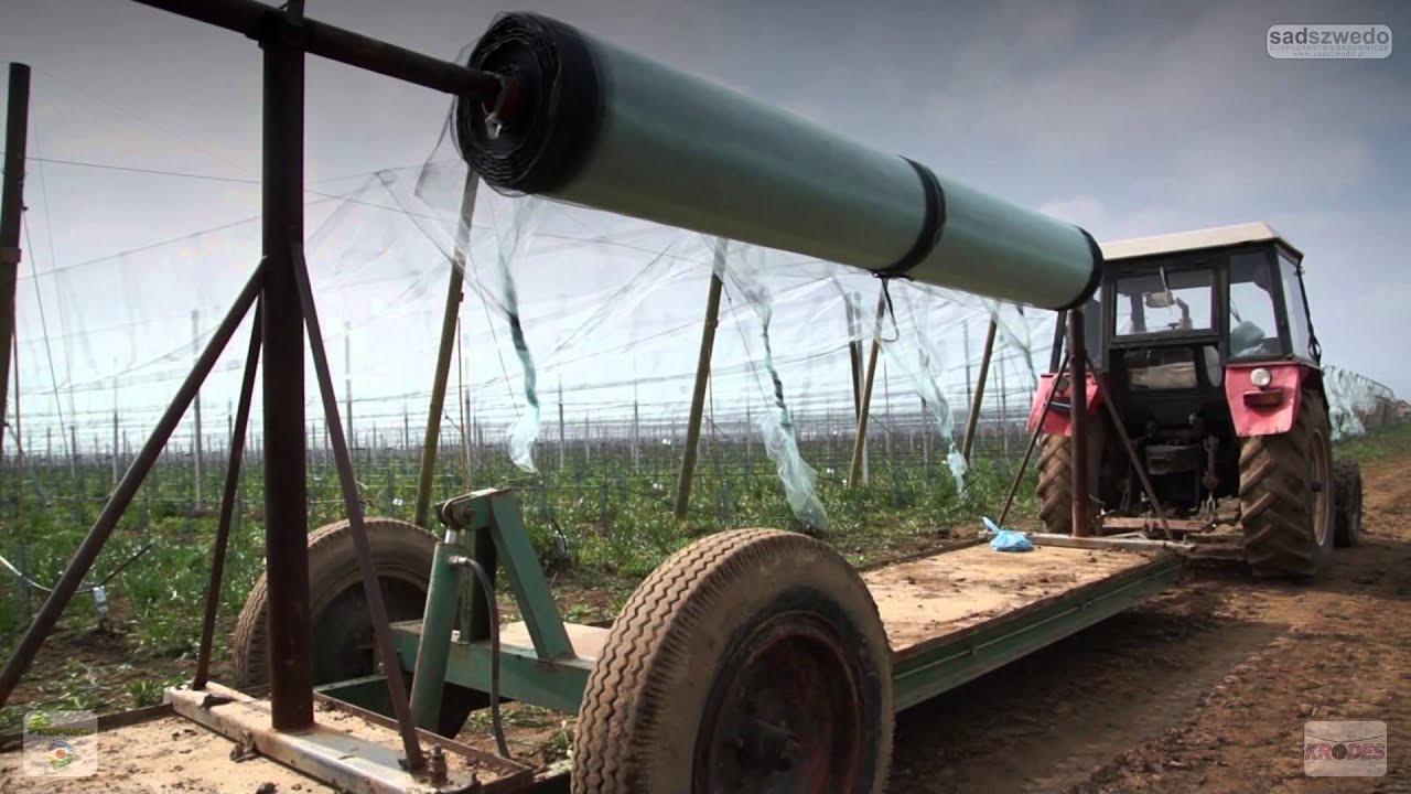 Anti Hail Systems 2014 - Krodes&Kopgard in Czech Orchards (Sieci przeciwgradowe)