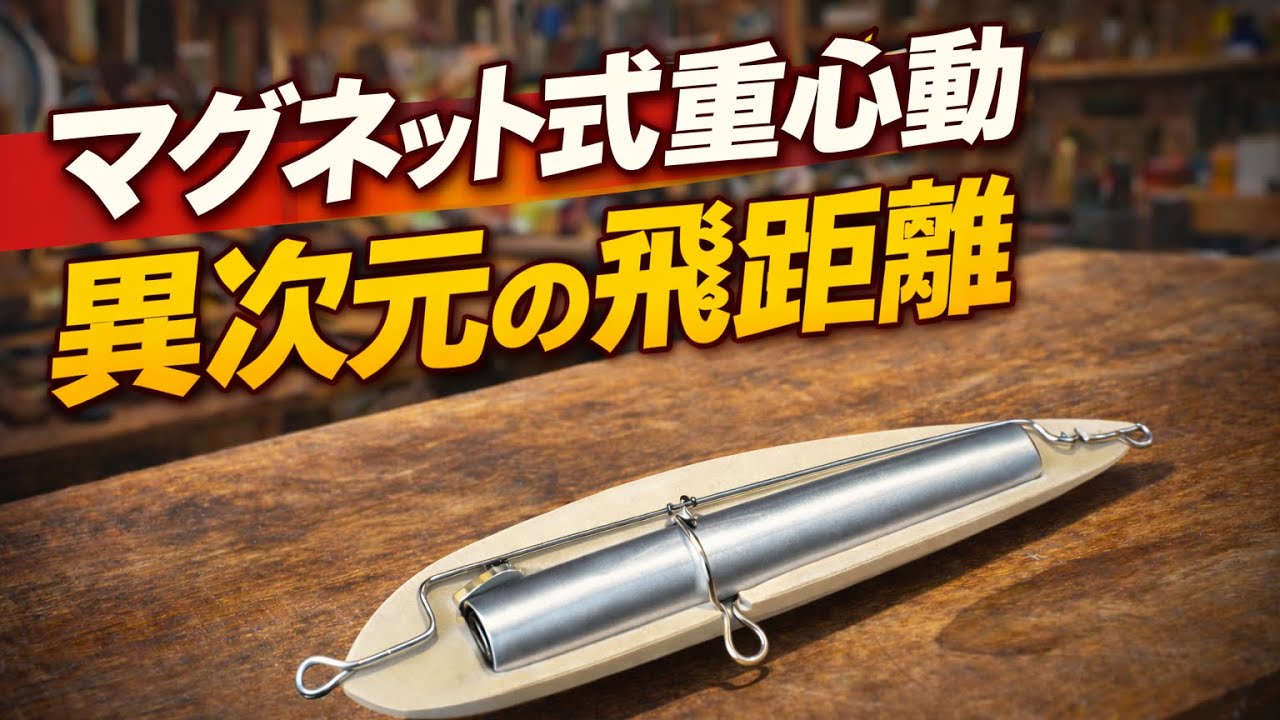 【異次元の飛距離】重心移動ウエイトのみで完成した初ルアー【Extreme Casting Distance】Weight Transfer Only Handmade Lure