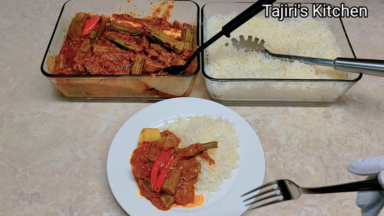 Rosti la Bamia/ Nyama na Nazi /Okra Meat & Coconut Cream/ Mabenda ya Nazi na Nyama /Tajiri's Kitchen