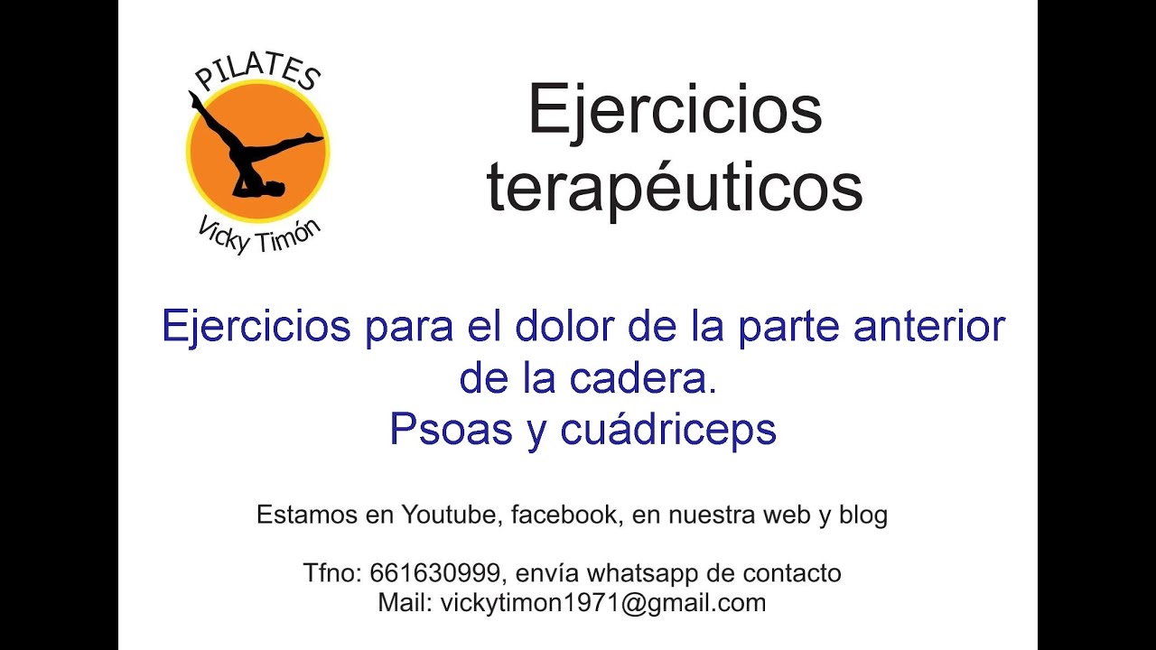 Dolor de la parte anterior de la cadera. Psoas y cuádriceps