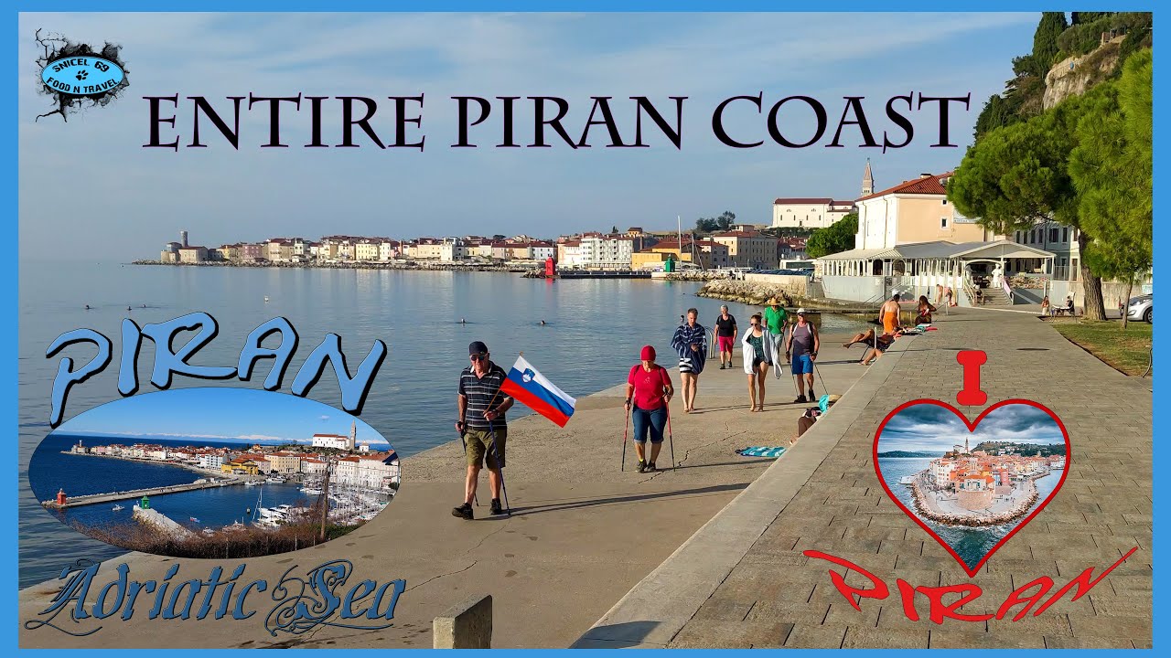 😍 Piran Coast Walk - Part 1 All Beaches in Piran Slovenia - Snicel69