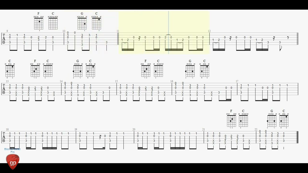 Old MacDonald Had a Farm - Guitar Tab