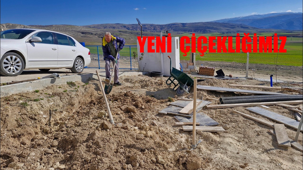 BAHÇEMİZE YENİ ÇİÇEKLİK YAPIYORUZ KALIBIMIZI SÖKÜYORUZ