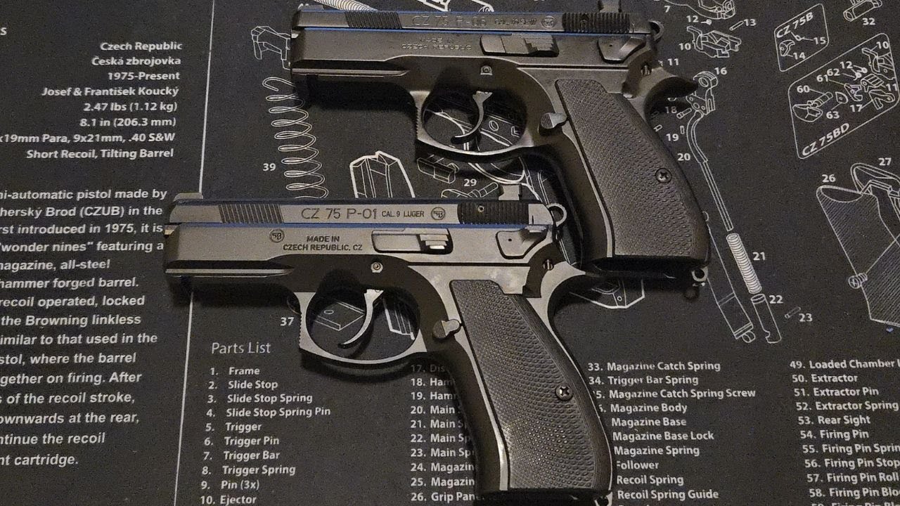 CZ P-01 9mm vs CZ P-06 .40 S&W