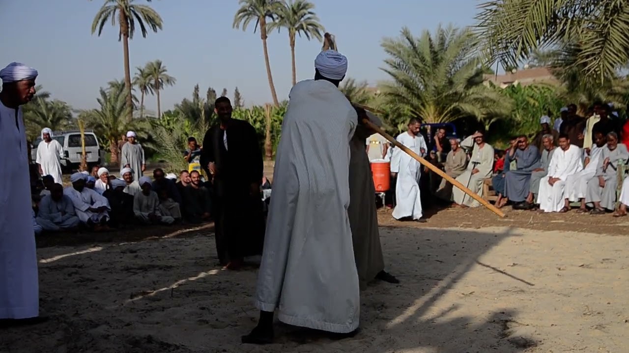 تحطيب جانب من احتفالات دندرة بالمولد النبوي 2022